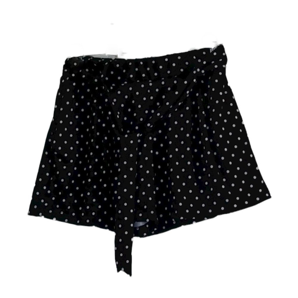 Robert Louis Women's black shorts with white balls Size PS